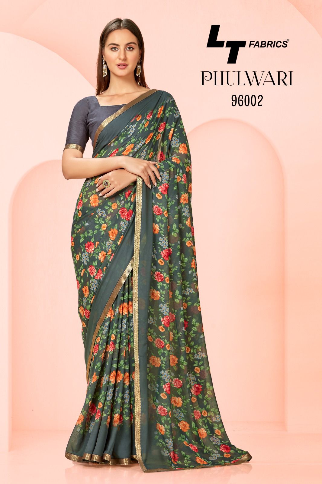 Phulwari Floral By LT Fabrics Printed Sarees Catalog